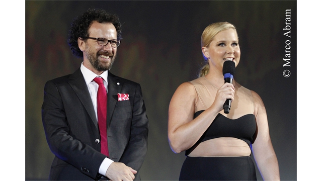 Carlo Chatrian avec Amy Schumer actrice et auteur