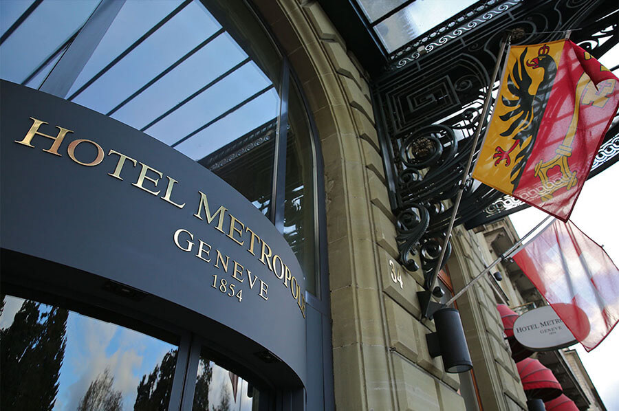 Rive Gauche face au Lac Léman l'Hôtel Metropole Geneve