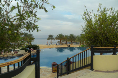 Perspective sur la piscine et la mer Aqaba Tala Bay G.A.-D.