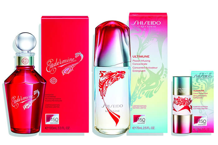 Un package des best sellers de Shiseido à l'occasion des 150 ans de la marque (c) Shiseido