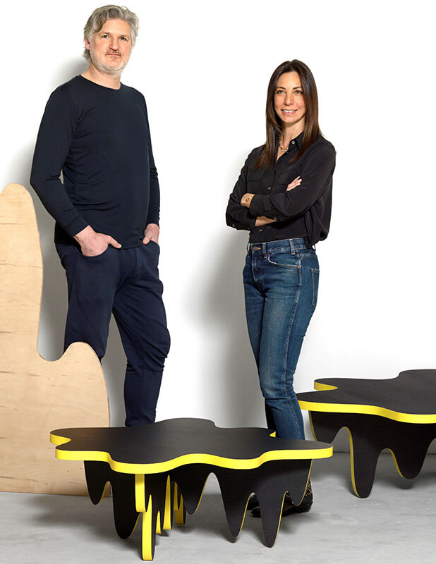  Philippe Cramer designer et Joanna Choukroun-Lévy directrice de Galli Interiors & Manufacture les deux complices à l'origine de la Collection Cramer-Galli (c) Annik Wetter
