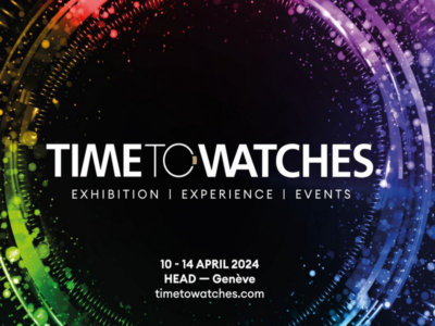 Affiche Time & Watches l'exposition installée sur le Campus de la HEAD (c) GAD