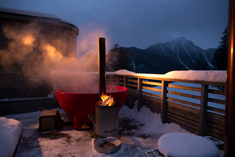 Dutch Tub bain de vapeur en plein air chauffé au bois