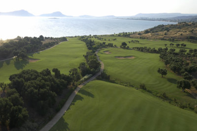 AThe Bay course, aerial photo by Orfeas Kalafatis