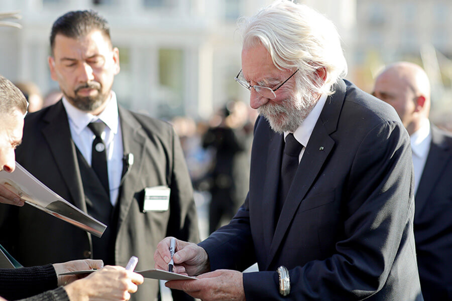 Donald Sutherland séance autographes