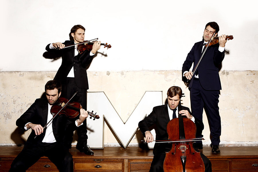 L'exceptionnel Quatuor Modigliani la formation qui a rendu aux Rencontres Musicales d'Evian son lustre Photo LDD
