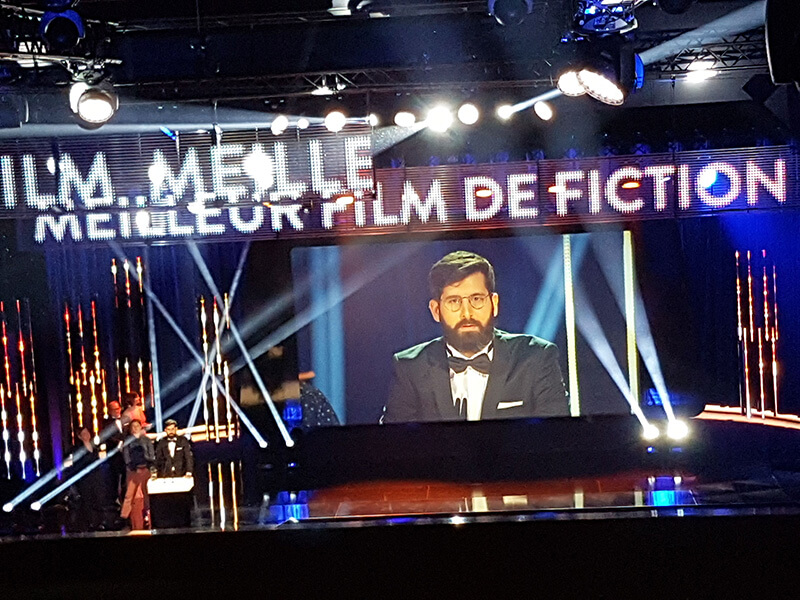 Antoine Russbach l'heureux gagnant de 3 Quartz Grand Prix du Cinéma Suisse