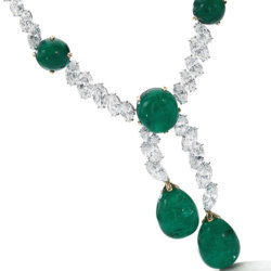 Collier Cartier en émeraudes de Colombie et diamants Magnificent Jewels and Noble Jewels Sotheby's Geneva 2019