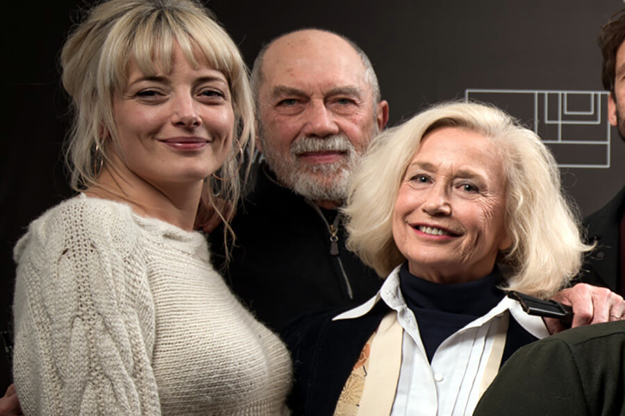 Laura Sipul, Féodor Atkin et Brigitte Fossey l'équipe de Quartier des Banques