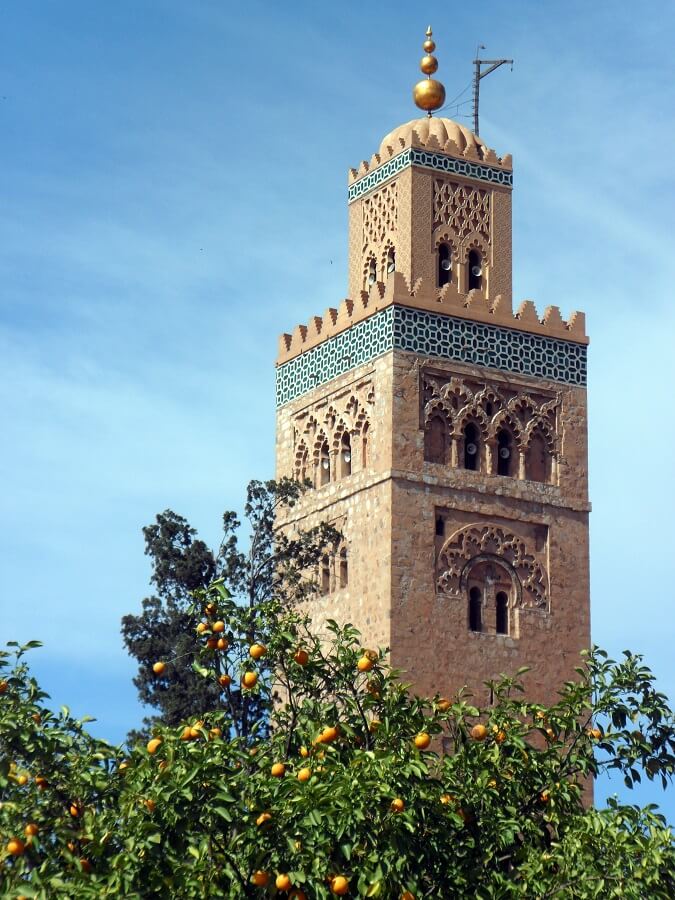 La Koutoubia minaret de la mosquée emblème de Marrakech (c) GAD