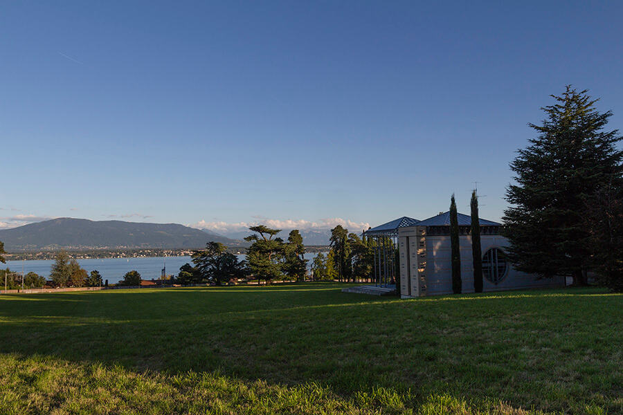 Le parc de la propriété panorama vers le lac VMT(c) Fabrice Nassisi