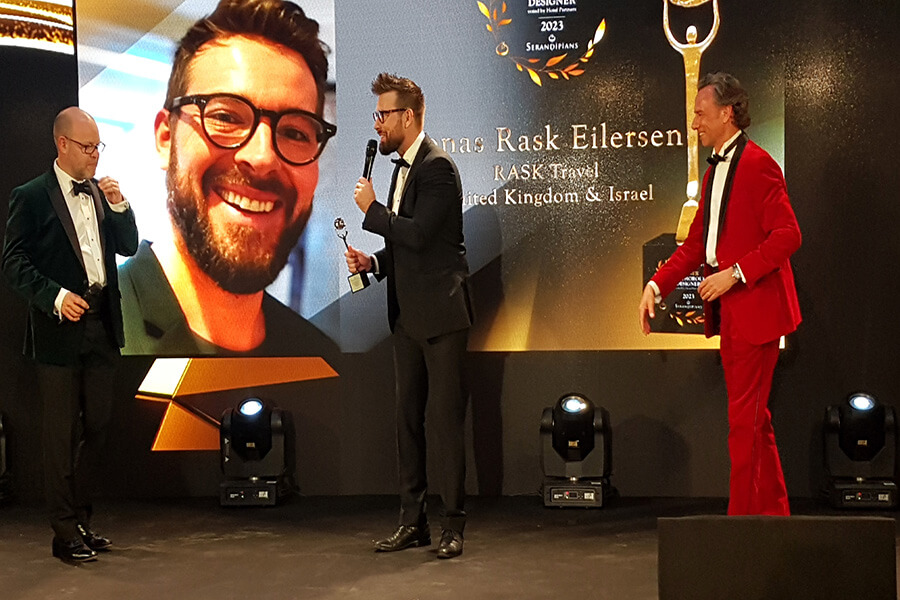 Prix de l'agent de voyage le plus complet et rigoureux Jonas Rask Eilersen de Rask Travel UK est plébiscité par les hôtels partenaires (c) GAD