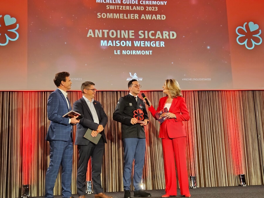 Sommelier Award Prix Spécial Michelin attribué à Antoine Sicard de la Maison Wenger (c) GAD