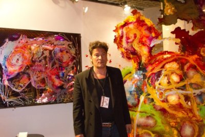 Présence très remarquée aux Foires Internationales d’Art, J.N. Chazelle à Monaco (c) Claudia Albuquerq Monaco Art Fair