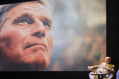 Charlton Heston star US photographié par Gianfranco Lelj présenté a la Cité Bleue (c) GAD