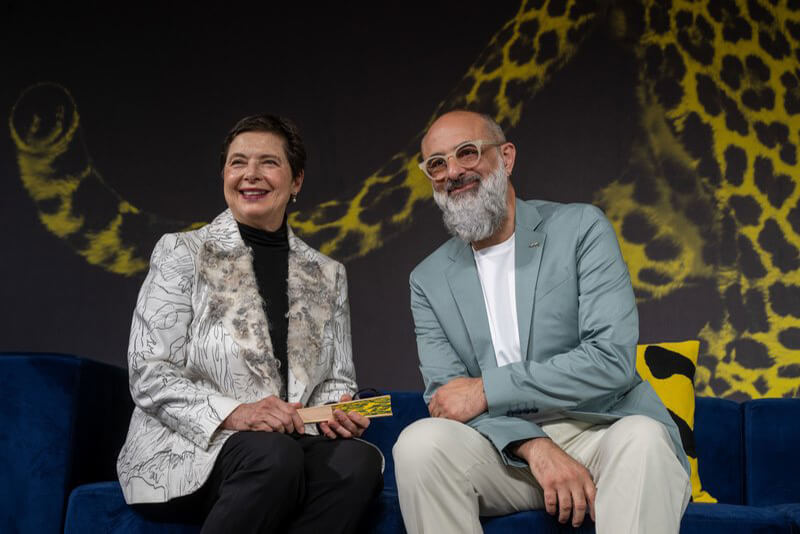 Giona A. Nazzaro en conversation avec Isabella Rossellini (c) Locarno Film Festival